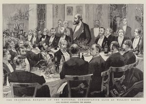 ウィリスの部屋での国立保守党の創立宴会 作： Joseph Finnemore